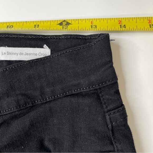 Frame Le Skinny de Jeanne Crop Jeans Film Noir Size 27 - Picture 7 of 10